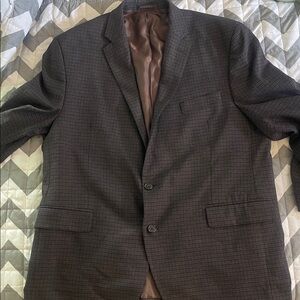 Ralph Lauren Brown Checkerboard Sports Coat